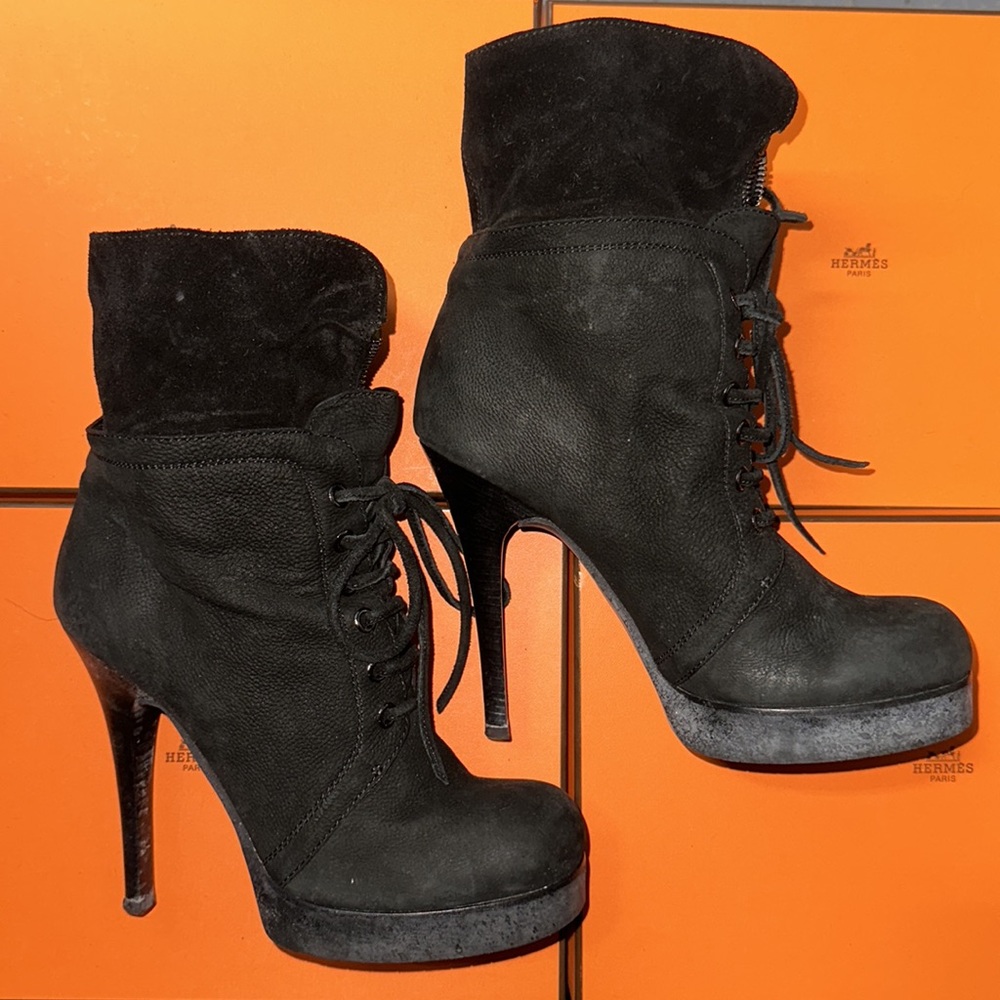 Giuseppe Zanotti Black Suede Boots
